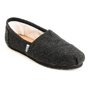 Toms Classics Black Woolen Womens Shoes